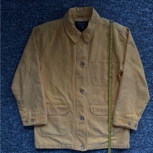 Eddie Bauer Mustard Yellow Utility Barn Chore Jacket Canvass XS